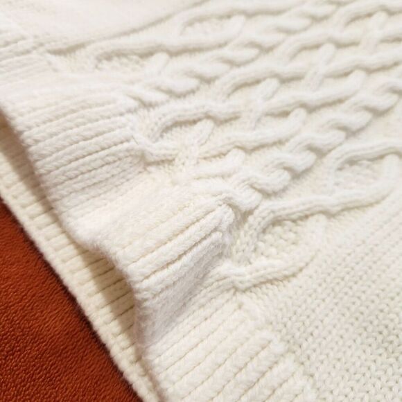 Carter's Sweater For Girls Size 4 100%cotton  Color Ivory - Picture 5 of 10